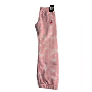Jordan Kids Pink and White Sweatpants